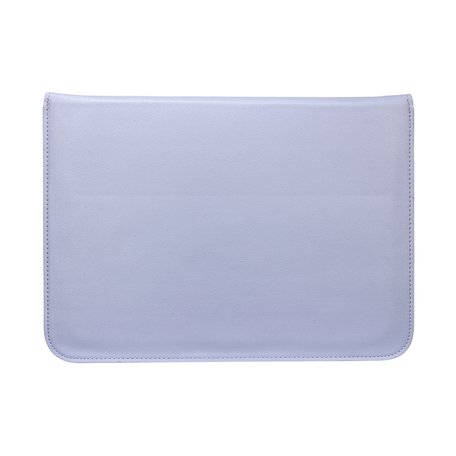 13 inch PU Leer envelop sleeve met standaard - Paarsblauw