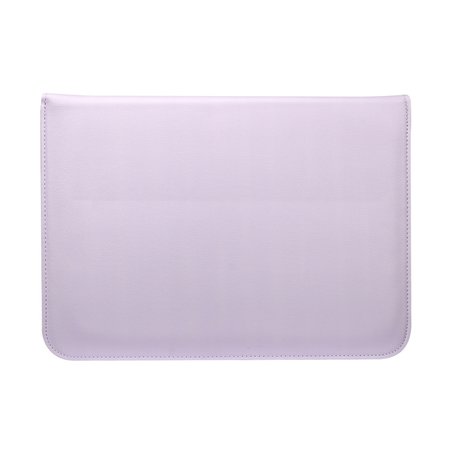 13 inch PU Leer envelop sleeve met standaard - Lila