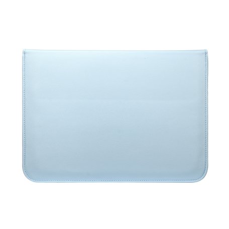 13 inch PU Leer envelop sleeve met standaard - Licht Blauw