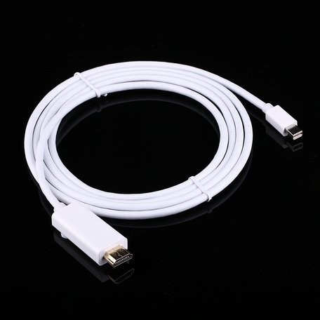 Mini DisplayPort Male naar HDMI kabel - 3 meter - Thunderbolt naar HDMI - Wit