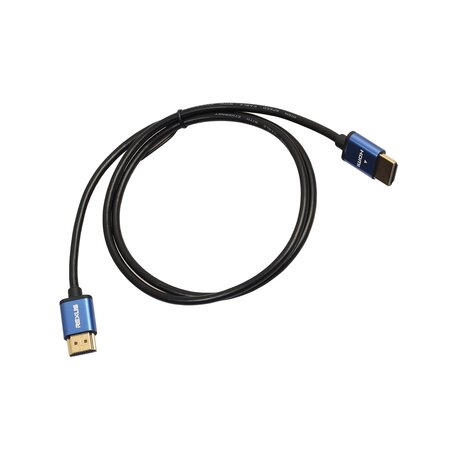 HDMI kabel 3 meter - HDMI 1.4 versie - High Speed 1080P - HDMI 19 Pin Male naar HDMI 19 Pin Male Connector Cable - Aluminium blue line