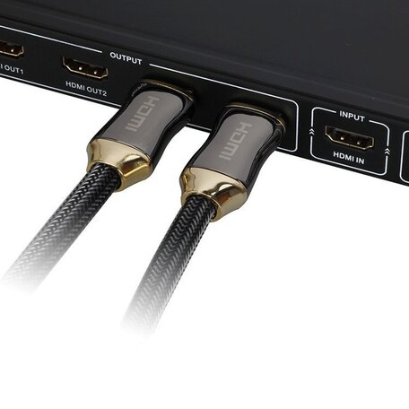 HDMI kabel 5 meter - HDMI 2.0 versie - High Speed - HDMI 19 Pin Male naar HDMI 19 Pin Male Connector Cable - Black line