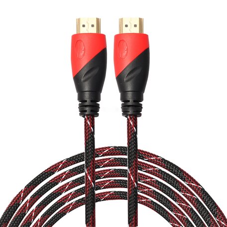 HDMI kabel 10 meter - HDMI 1.4 versie - 1080P High Speed - HDMI 19 Pin Male naar HDMI 19 Pin Male Connector Cable - Red line