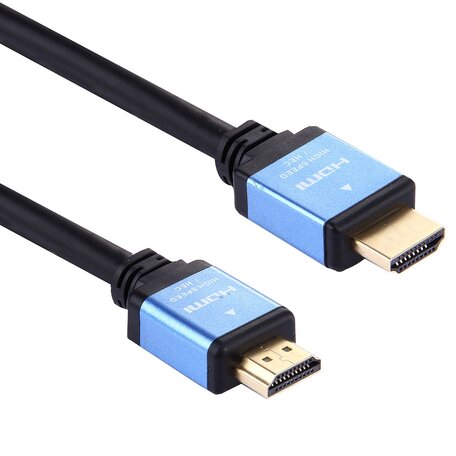 HDMI kabel 10 meter - HDMI 2.0 versie - High Speed - HDMI 19 Pin Male naar HDMI 19 Pin Male Connector Cable - Blue line