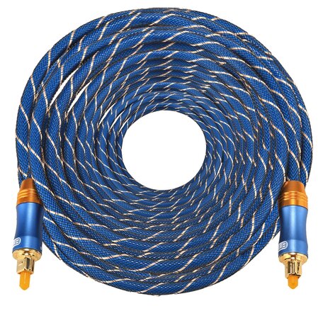 ETK Digital Toslink Optical kabel 30 meter / audio male to male / Optische kabel BLUE series - Blauw