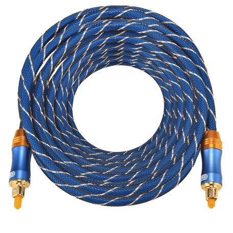 ETK Digital Toslink Optical kabel 10 meter / audio male to male / Optische kabel BLUE series - Blauw