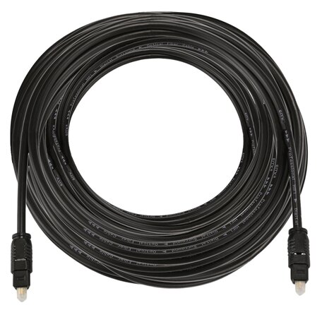 ETK Digital Toslink Optical kabel 10 meter / audio male to male / Optische kabel PVC series - zwart