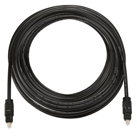 ETK Digital Toslink Optical kabel 5 meter / audio male to male / Optische kabel PVC series - zwart