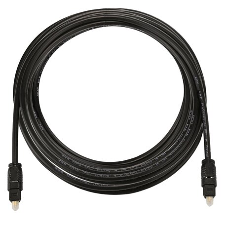 ETK Digital Toslink Optical kabel 3 meter / audio male to male / Optische kabel PVC series - zwart