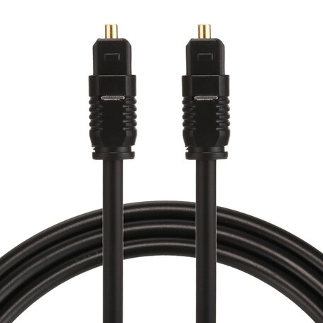 ETK Digital Toslink Optical kabel 1 meter / audio male to male / Optische kabel PVC series - zwart