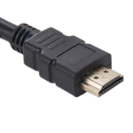 HDMI kabel 15cm (kort) - HDMI 1.3 versie - High Speed 4K - HDMI Male naar HDMI Male kabel - Zwart