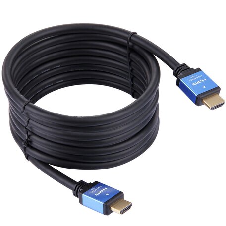 HDMI Kabel 10 Meter - HDMI 2.0 Versie - High Speed 4k - 60 fps - ondersteund HDR - Blue Line