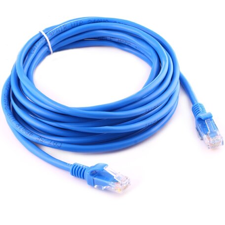 10 meter CAT5E Ethernet netwerk LAN kabel (100 Mbps) - Blauw
