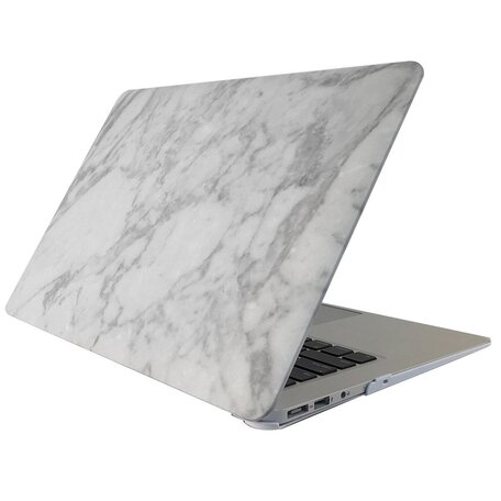 MacBook 12 inch case - Marble - wit