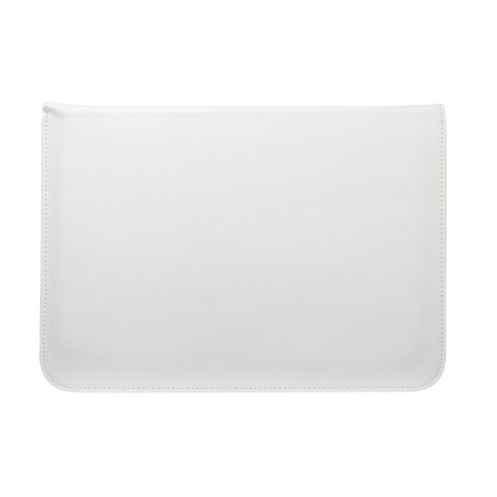 13 inch PU Leer envelop sleeve met standaard - Wit