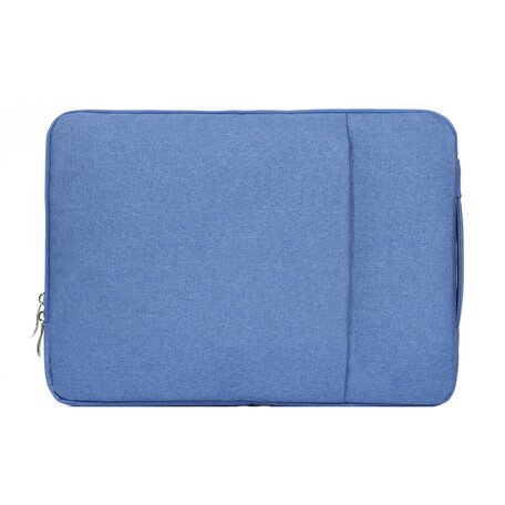 11.6 / 12 inch sleeve met extra vak - licht blauw